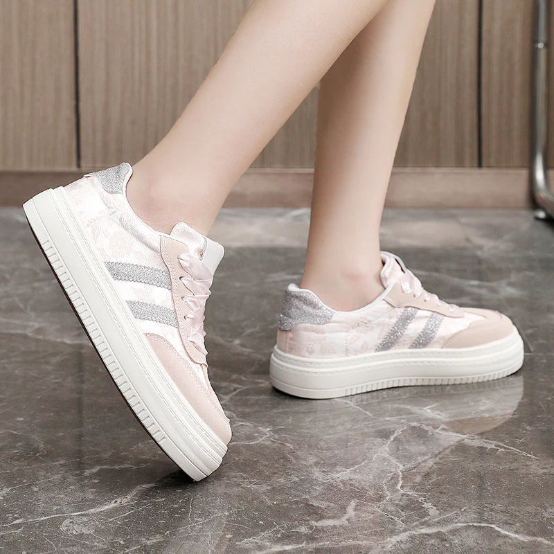 Damen Modische Sneaker mit trendigem Obermaterial und komfortablem Profil Heidi Mode - Image 3