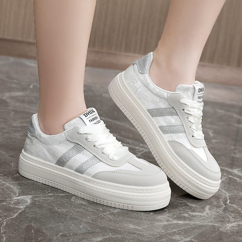 Damen Modische Sneaker mit trendigem Obermaterial und komfortablem Profil Heidi Mode - Image 4