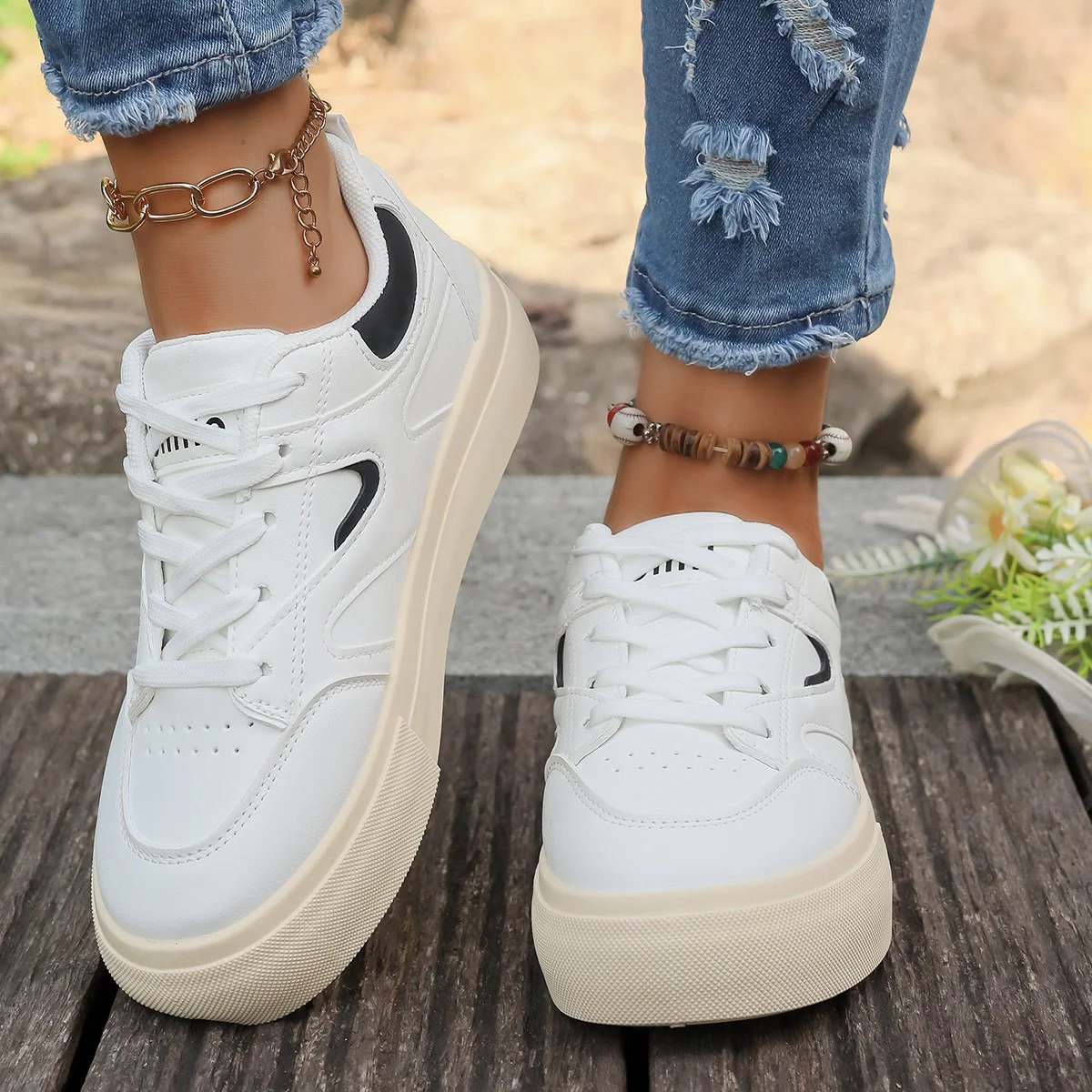 Damen Modische Sneaker mit trendiger Plateausohle Heidi Mode - Image 2