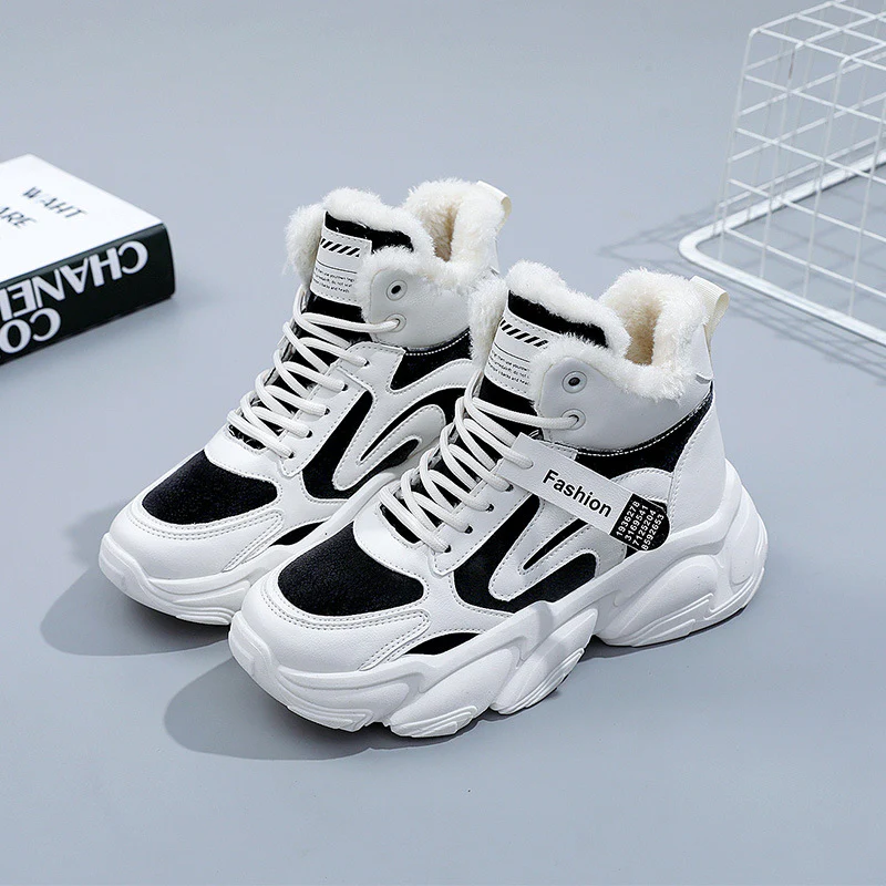 Damen modische Sneaker mit warmem Innenfutter und rutschfester Sohle Heidi Mode - Image 6