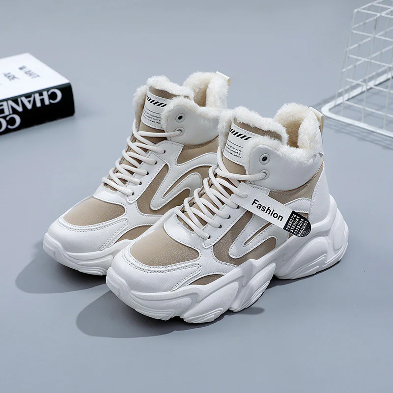 Damen modische Sneaker mit warmem Innenfutter und rutschfester Sohle Heidi Mode - Image 7