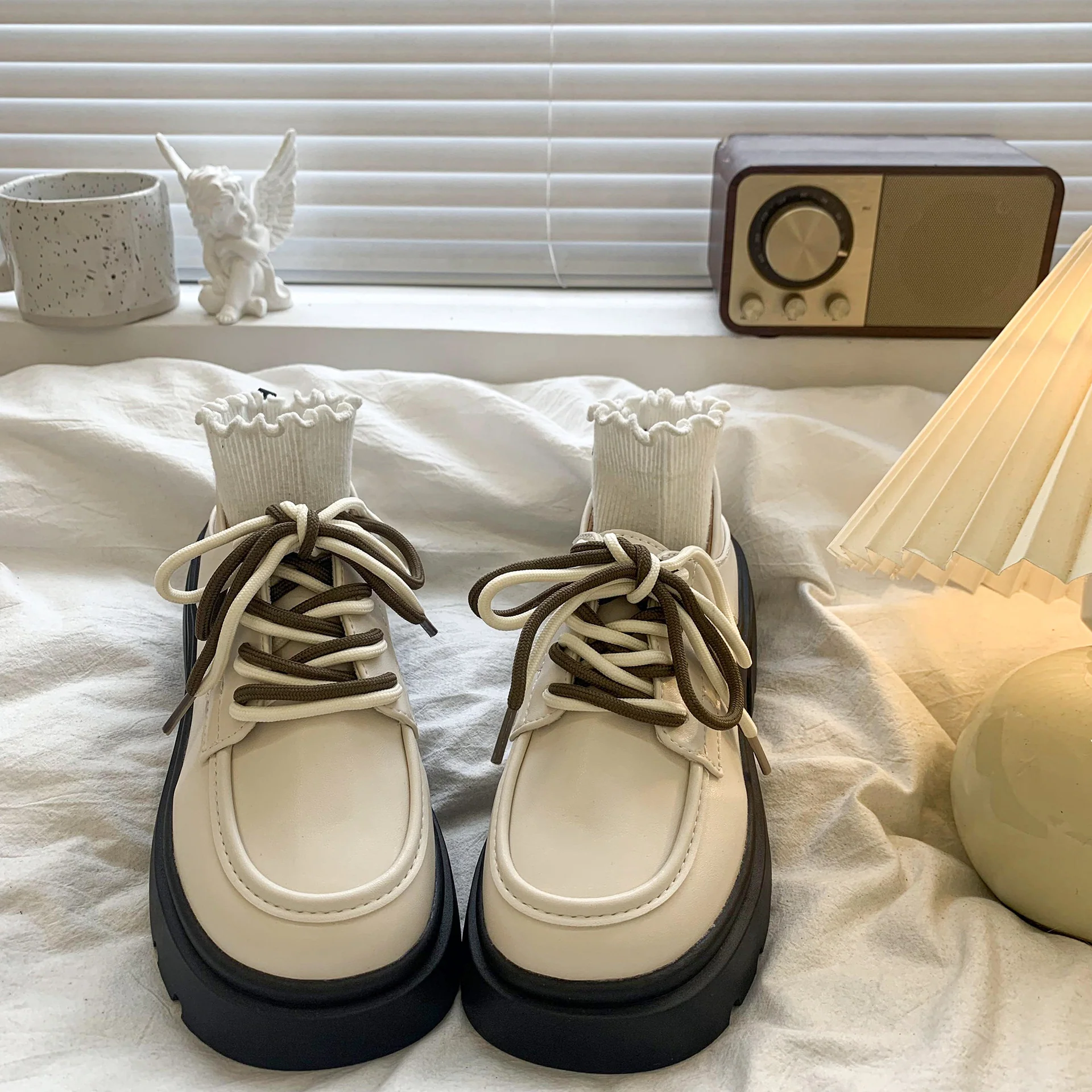 Damen Modische Sneakerboots mit hohem Kragen und robustem Sohlenprofil Heidi Mode - Image 6