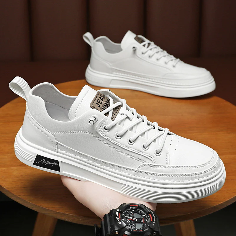 Damen Modische Sneakers aus hochwertigem Leder mit rutschfester Sohle Heidi Mode - Image 3