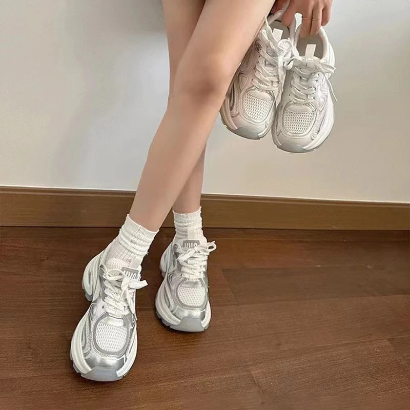 Damen modische Sneakers mit atmungsaktivem Mesh und gepolsterter Laufsohle Heidi Mode - Image 5