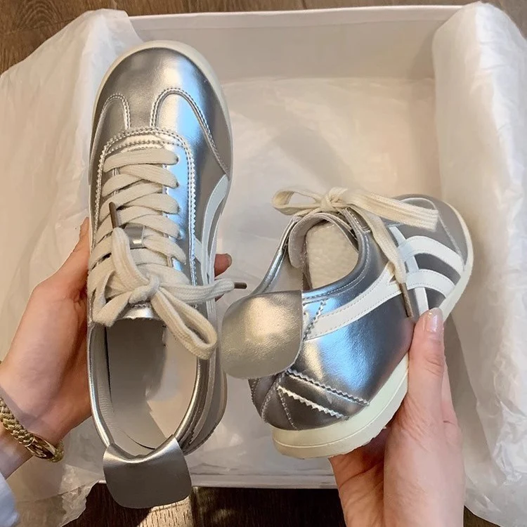 Damen modische Sneakers mit atmungsaktivem Obermaterial und sportlichem Design Heidi Mode - Image 3