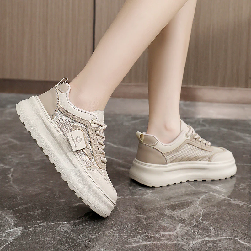 Damen Modische Sneakers mit atmungsaktiver Mesh-Oberfläche und dämpfendem Sohlenprofil Heidi Mode - Image 3