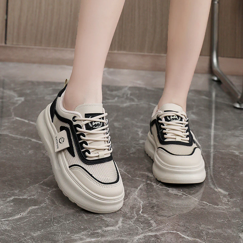 Damen Modische Sneakers mit atmungsaktiver Mesh-Oberfläche und dämpfendem Sohlenprofil Heidi Mode - Image 4
