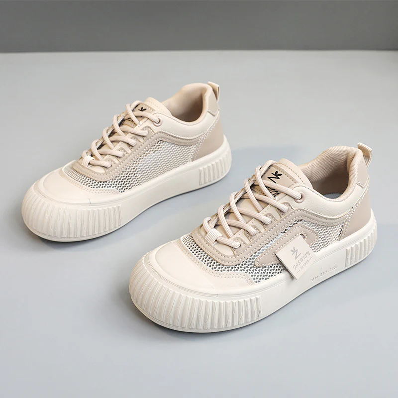 Damen modische Sneakers mit atmungsaktiver Mesh-Oberfläche und dämpfender Sohle Heidi Mode - Image 8