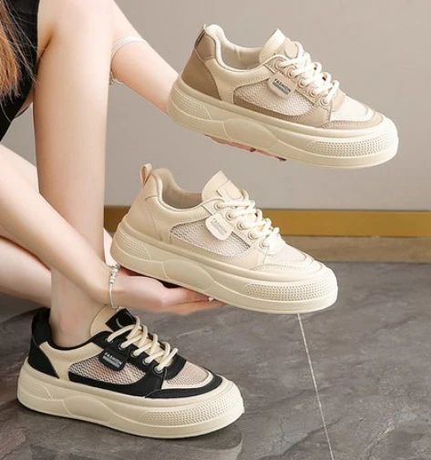Damen modische Sneakers mit atmungsaktiver Mesh-Oberfläche und robustem Sohlenprofil Heidi Mode - Image 7
