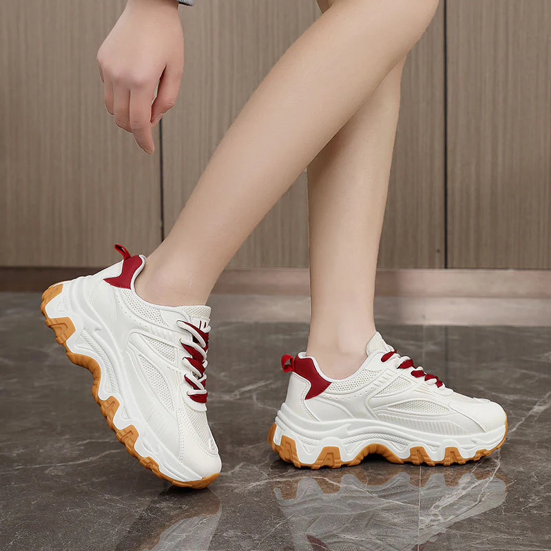 Damen modische Sneakers mit atmungsaktiver Mesh-Oberfläche und rutschfester Sohle Heidi Mode - Image 3