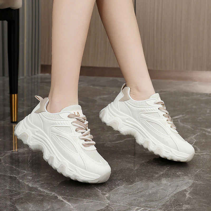 Damen modische Sneakers mit atmungsaktiver Mesh-Oberfläche und rutschfester Sohle Heidi Mode - Image 4