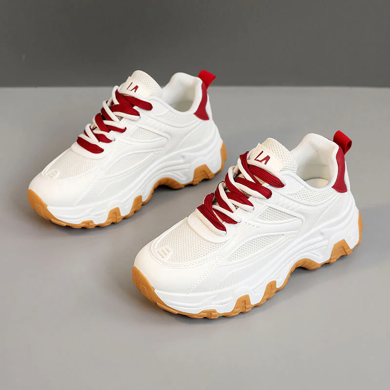 Damen modische Sneakers mit atmungsaktiver Mesh-Oberfläche und rutschfester Sohle Heidi Mode - Image 7