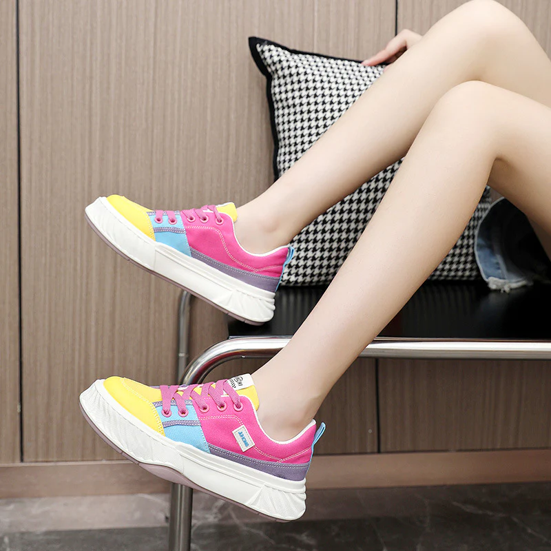 Damen modische Sneakers mit atmungsaktiver Oberflächenstruktur und komfortabler Sohle Heidi Mode - Image 3