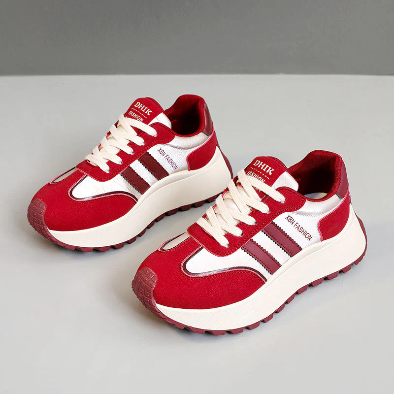 Damen modische Sneakers mit atmungsaktiver Oberflächentextur und robustem Sohlenprofil Heidi Mode - Image 7