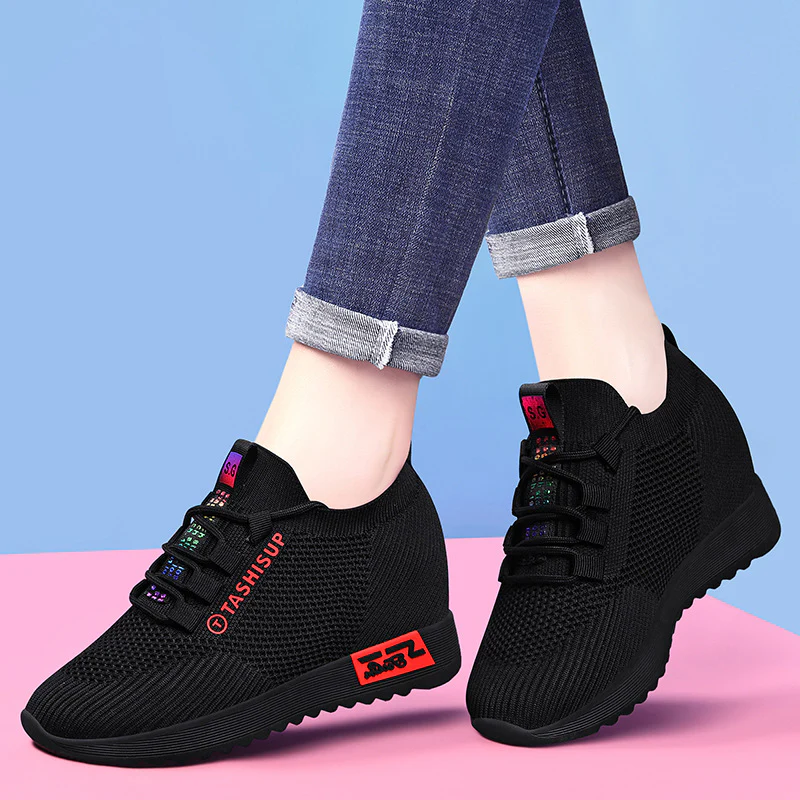 Damen modische Sneakers mit atmungsaktiver Obermaterialstruktur und rutschfester Sohle Heidi Mode - Image 4