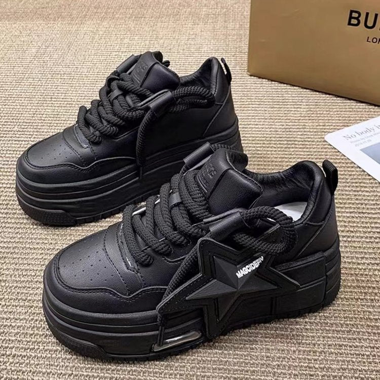 Damen Modische Sneakers mit auffälligem Sternen-Design und bequemer Sohle Heidi Mode - Image 3