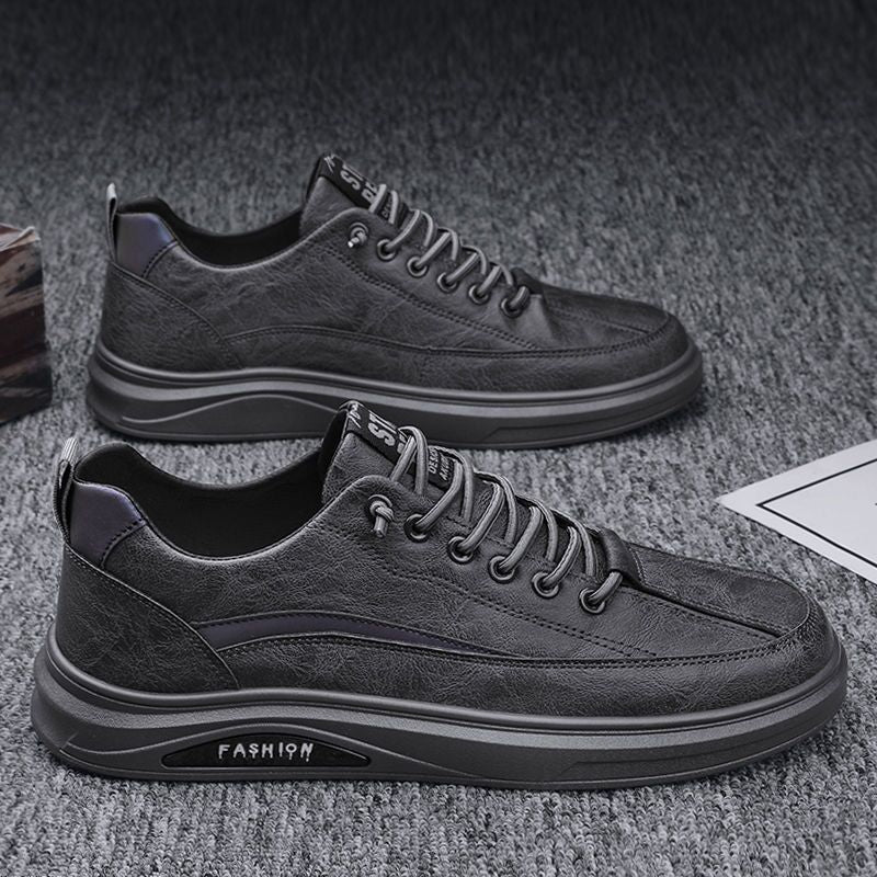 Damen Modische Sneakers mit aufwändiger Leder-Oberfläche und stoßdämpfendem Sohlenprofil Heidi Mode - Image 4