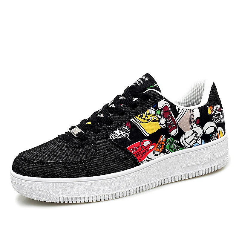 Damen Modische Sneakers mit buntem Grafiken-Design Heidi Mode - Image 5