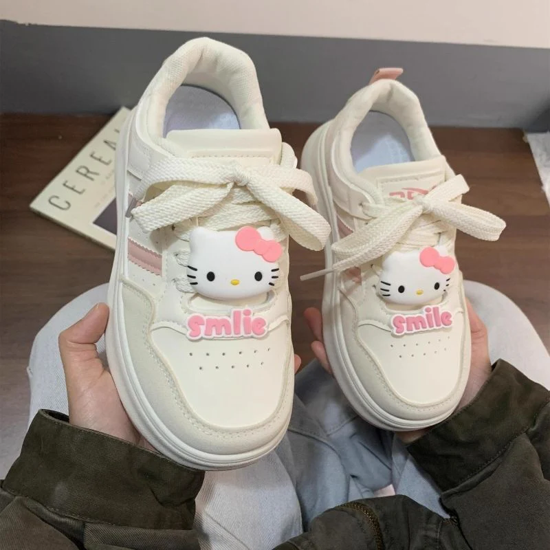 Damen Modische Sneakers mit charakteristischem Hello Kitty Design Heidi Mode - Image 2