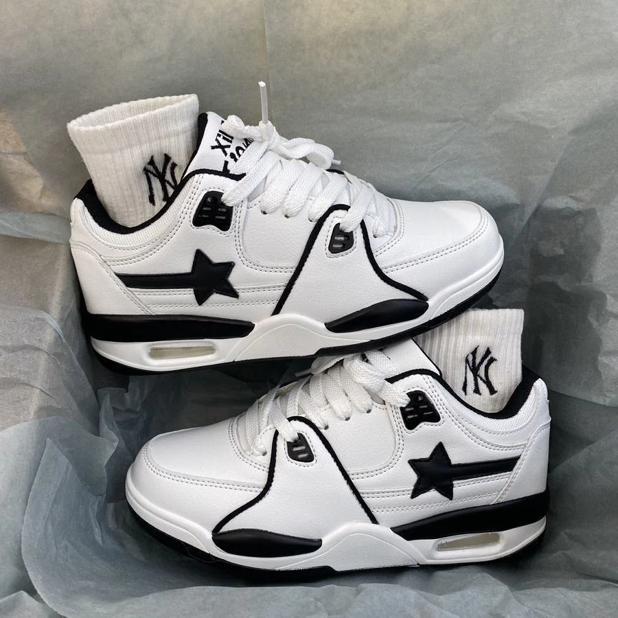 Damen modische Sneakers mit cooler Sternenapplikation und dämpfender Sohle Heidi Mode - Image 2