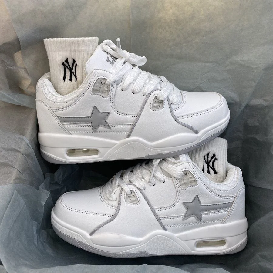 Damen modische Sneakers mit cooler Sternenapplikation und dämpfender Sohle Heidi Mode - Image 6