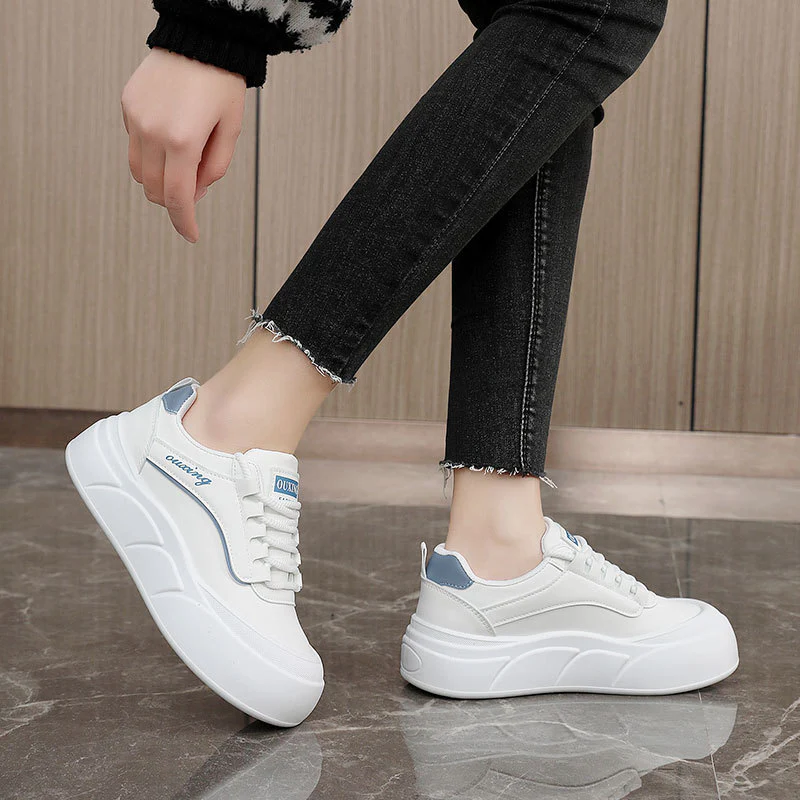 Damen modische Sneakers mit dämpfendem Komfort und elastischen Schnürsenkeln Heidi Mode - Image 3