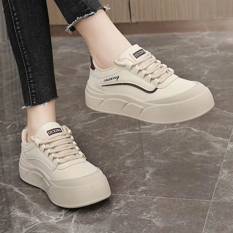 Damen modische Sneakers mit dämpfendem Komfort und elastischen Schnürsenkeln Heidi Mode - Image 4