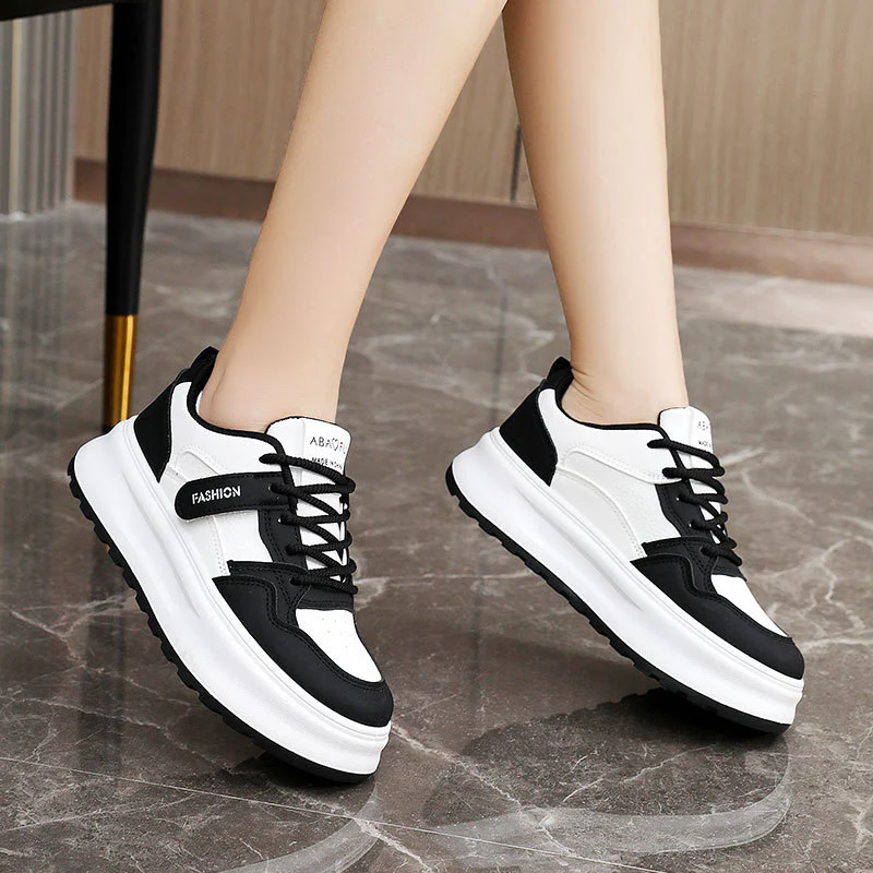 Damen modische Sneakers mit dämpfendem Sohlendesign und hochgezogenem Profil Heidi Mode - Image 4