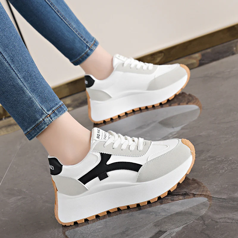 Damen modische Sneakers mit dämpfender Laufsohle und atmungsaktivem Obermaterial Heidi Mode - Image 3