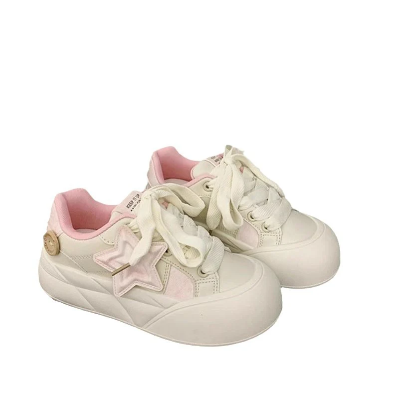 Damen modische Sneakers mit dekorativem Sternenapplikation und dämpfender Sohle Heidi Mode - Image 5