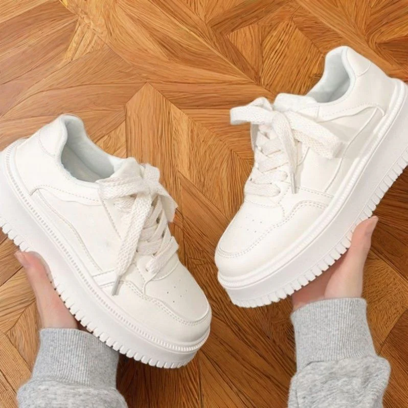 Damen Modische Sneakers mit dicker Sohle und atmungsaktiver Oberflächenstruktur Heidi Mode - Image 2