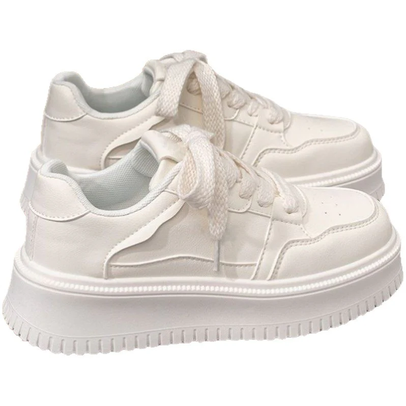 Damen Modische Sneakers mit dicker Sohle und atmungsaktiver Oberflächenstruktur Heidi Mode - Image 5