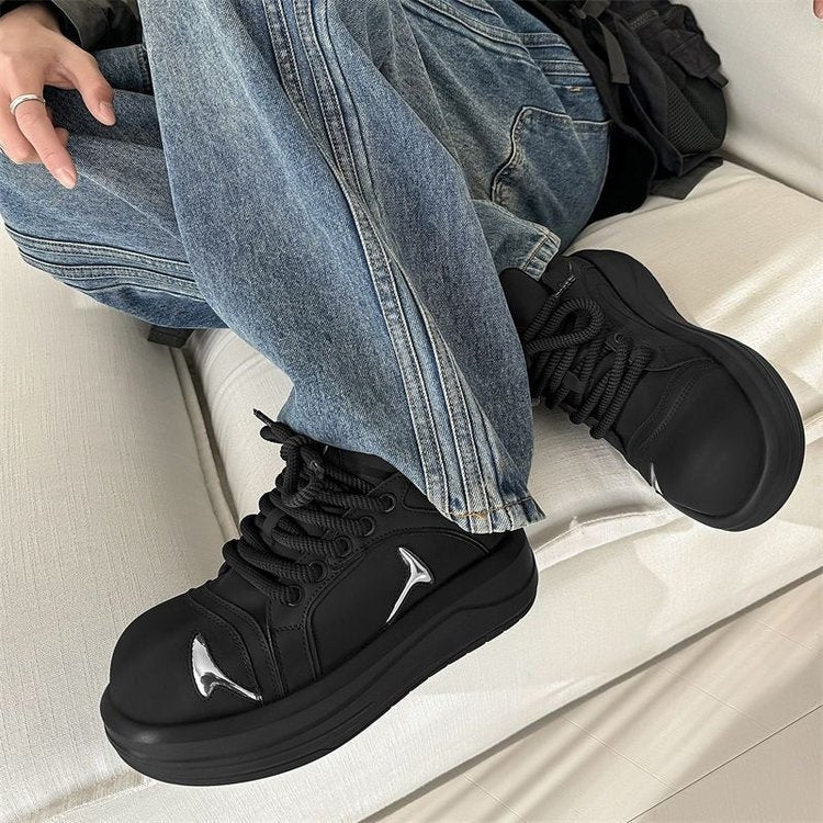 Damen Modische Sneakers mit dicker Sohle und dekorativen Applikationen Heidi Mode - Image 3