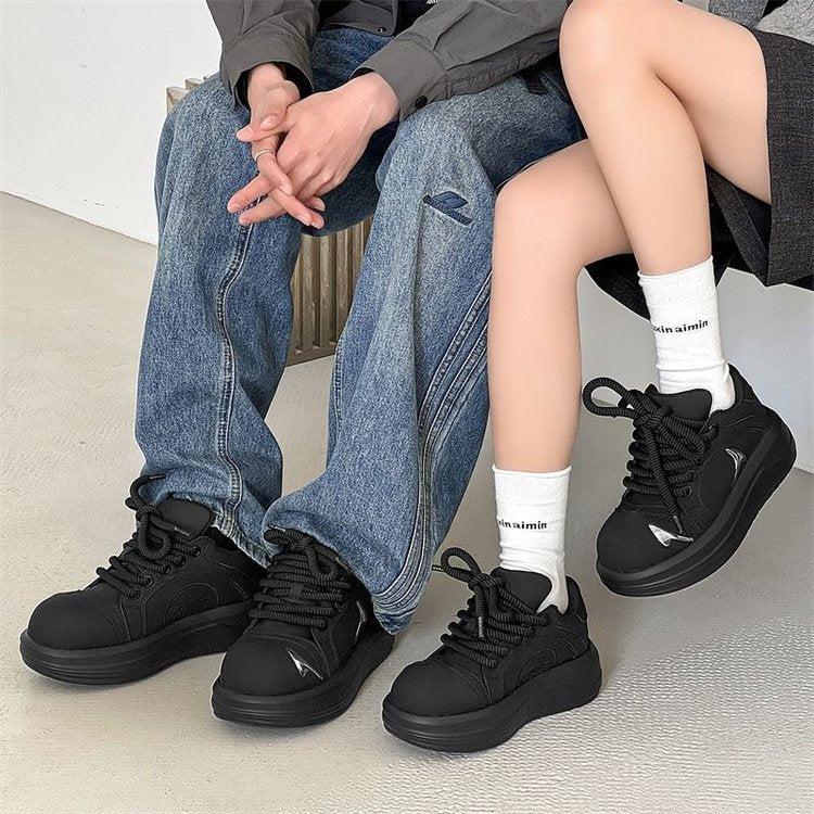 Damen Modische Sneakers mit dicker Sohle und dekorativen Applikationen Heidi Mode - Image 5