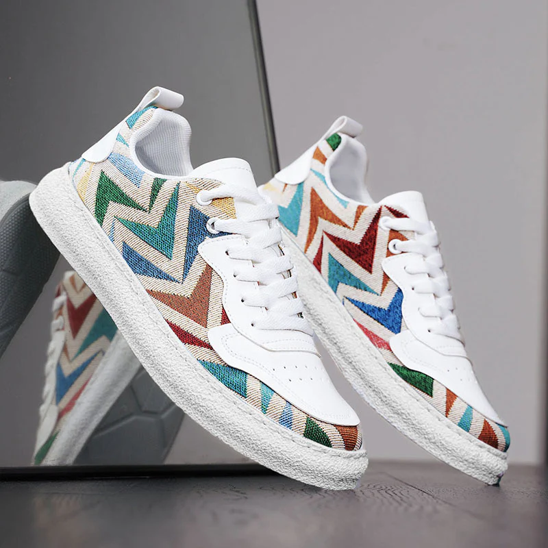 Damen Modische Sneakers mit einzigartigem Chevron-Design Heidi Mode - Image 3