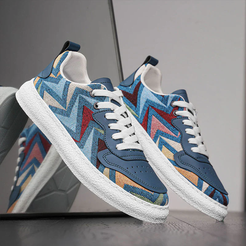Damen Modische Sneakers mit einzigartigem Chevron-Design Heidi Mode - Image 4
