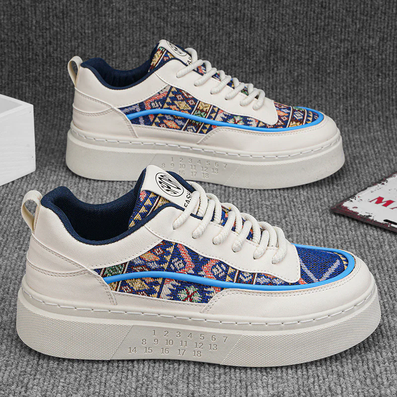 Damen Modische Sneakers mit einzigartigem Ethno-Muster und bequemer Plateausohle Heidi Mode - Image 3