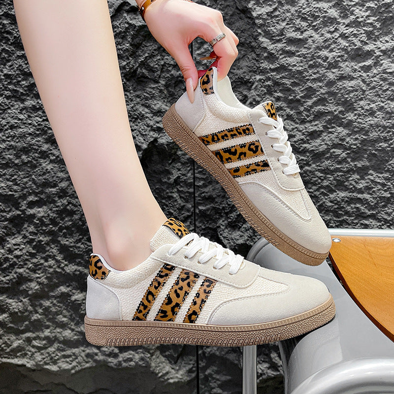 Damen modische Sneakers mit einzigartigem Leo-Design und bequemer Sohle Heidi Mode - Image 3