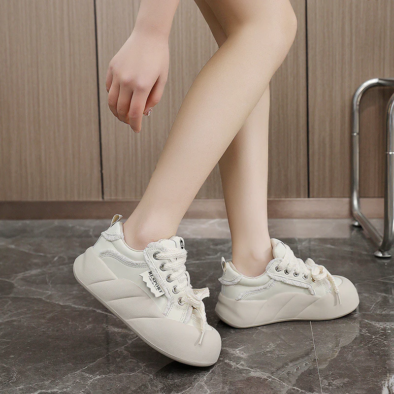 Damen modische Sneakers mit einzigartiger Bandstruktur und verstärkter Dämpfung Heidi Mode - Image 3