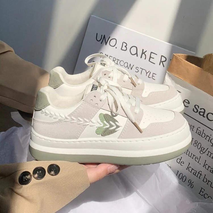 Damen Modische Sneakers mit elegantem Kragen und einzigartigen Design-Details Heidi Mode - Image 2