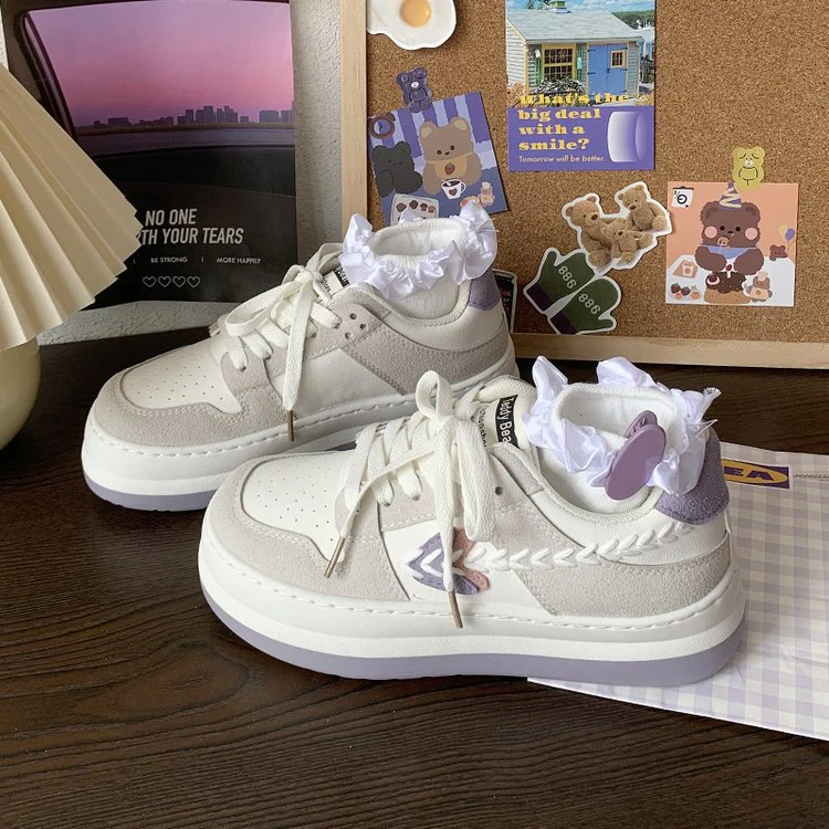 Damen Modische Sneakers mit elegantem Kragen und einzigartigen Design-Details Heidi Mode - Image 6