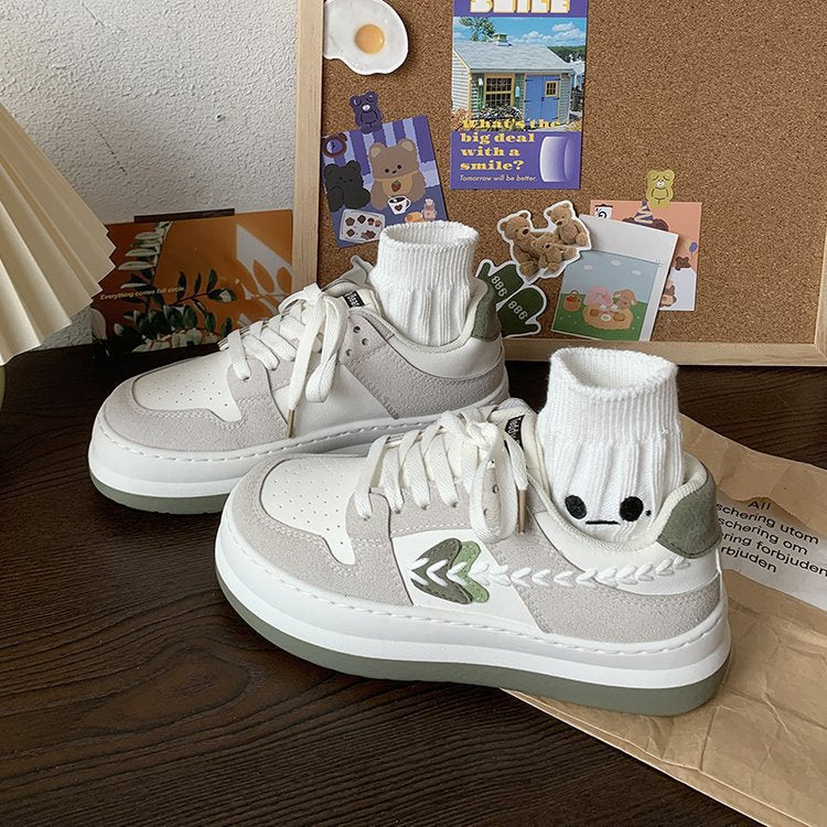 Damen Modische Sneakers mit elegantem Kragen und einzigartigen Design-Details Heidi Mode - Image 7