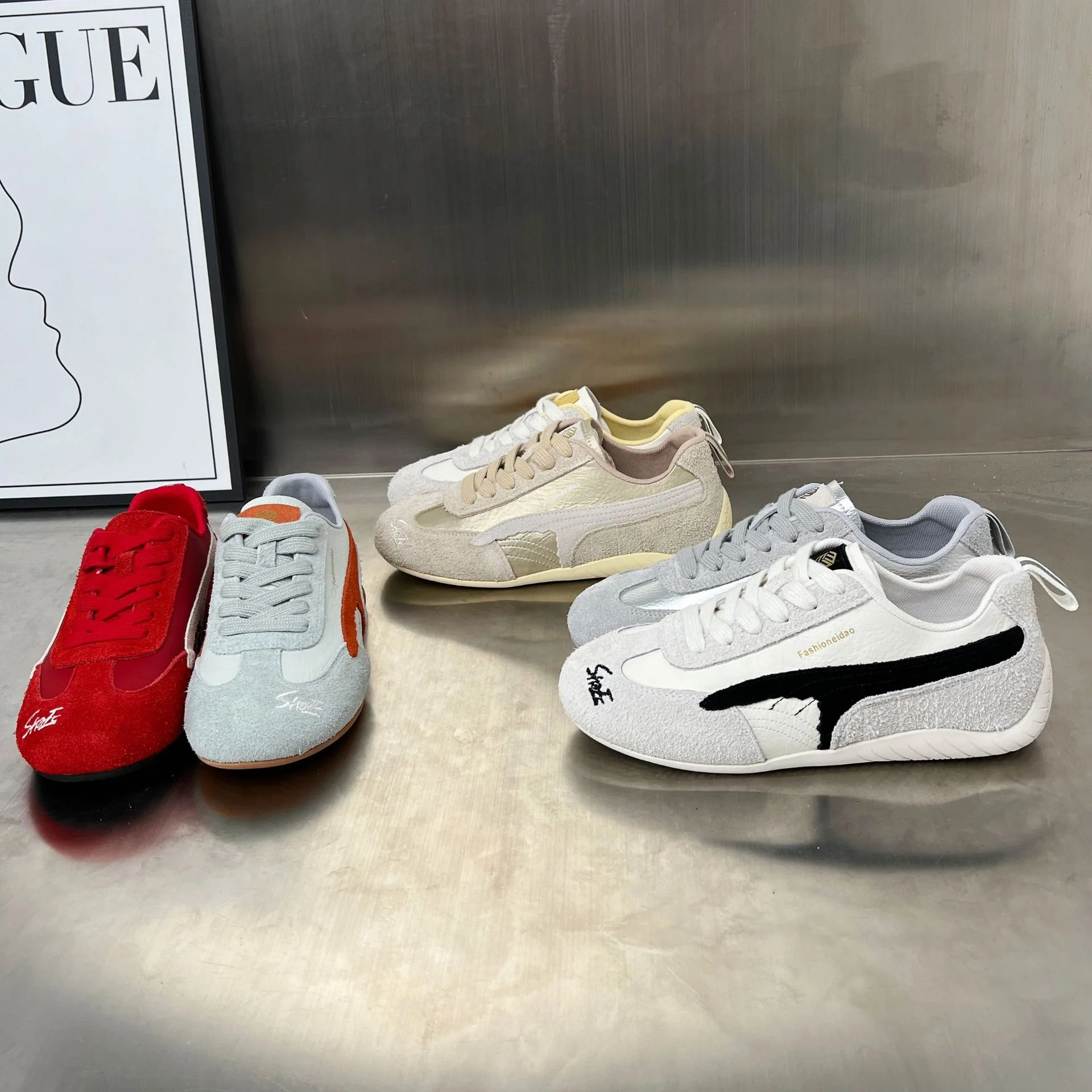 Damen Modische Sneakers mit elegantem Obermaterial und rutschfester Sohle Heidi Mode - Image 3