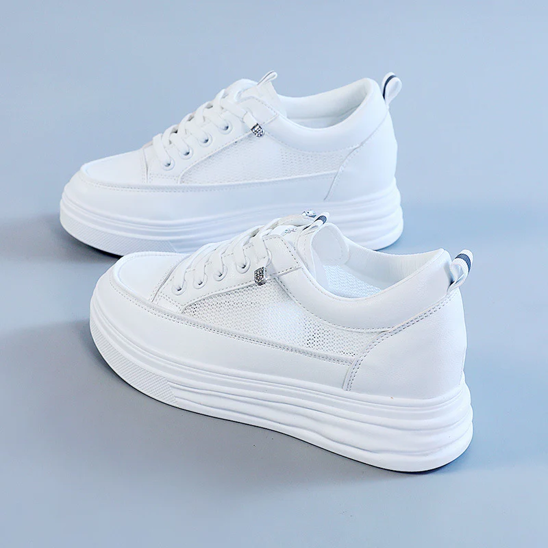 Damen modische Sneakers mit eleganter Plattform und atmungsaktiver Mesh-Oberfläche Heidi Mode - Image 6