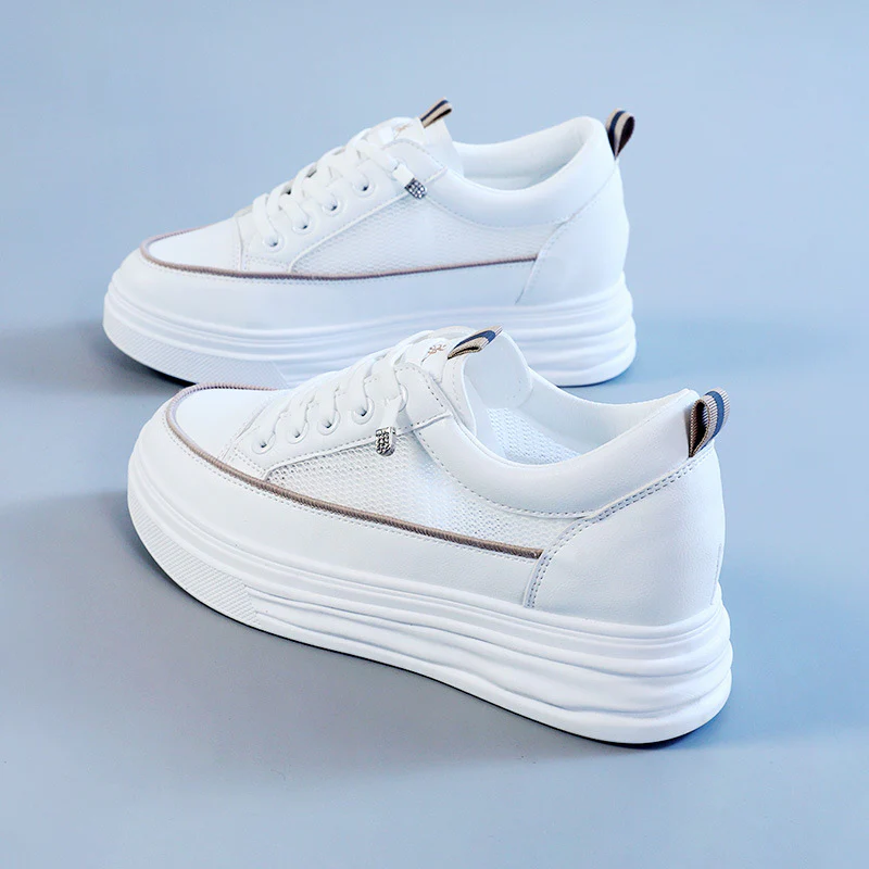 Damen modische Sneakers mit eleganter Plattform und atmungsaktiver Mesh-Oberfläche Heidi Mode - Image 7