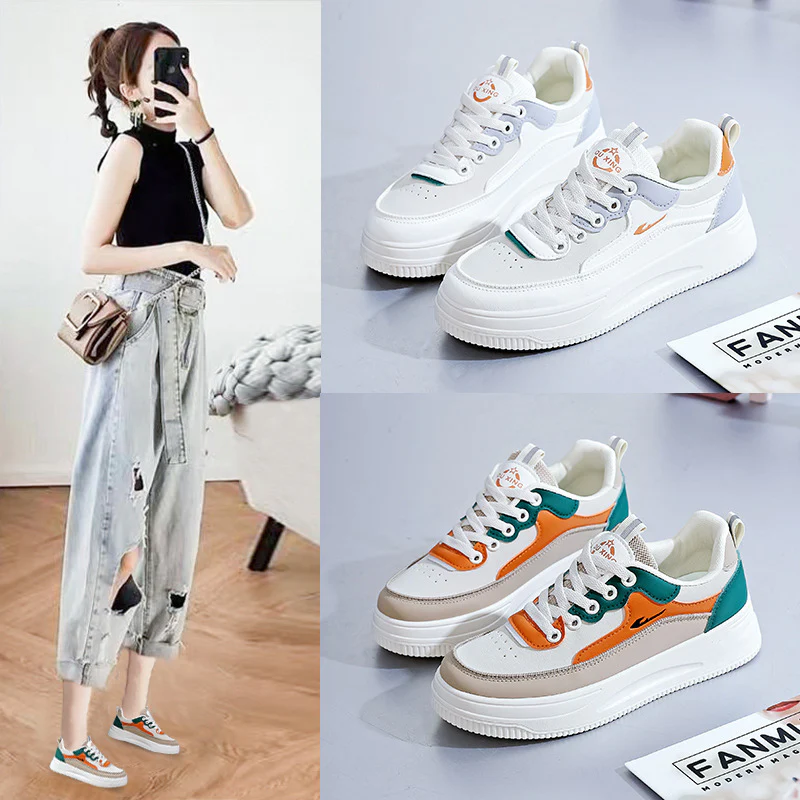 Damen Modische Sneakers mit erhöhtem Plateau und atmungsaktiver Sohle Heidi Mode - Image 4