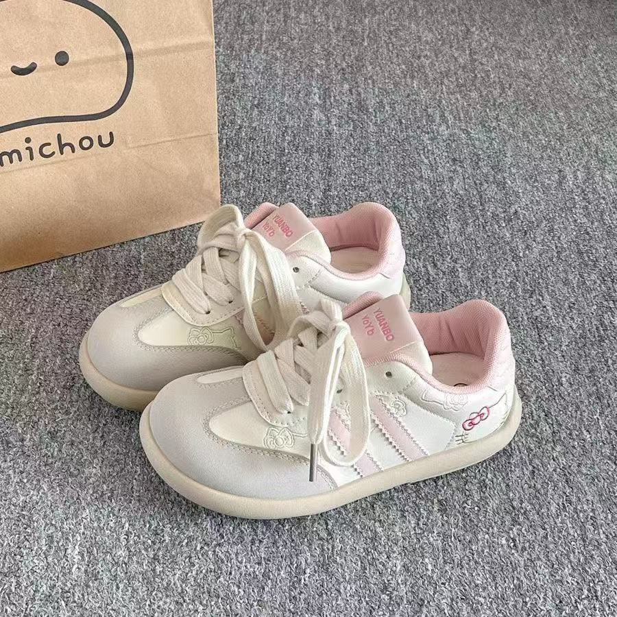 Damen Modische Sneakers mit floralem Stickdesign und rutschfester Sohle Heidi Mode