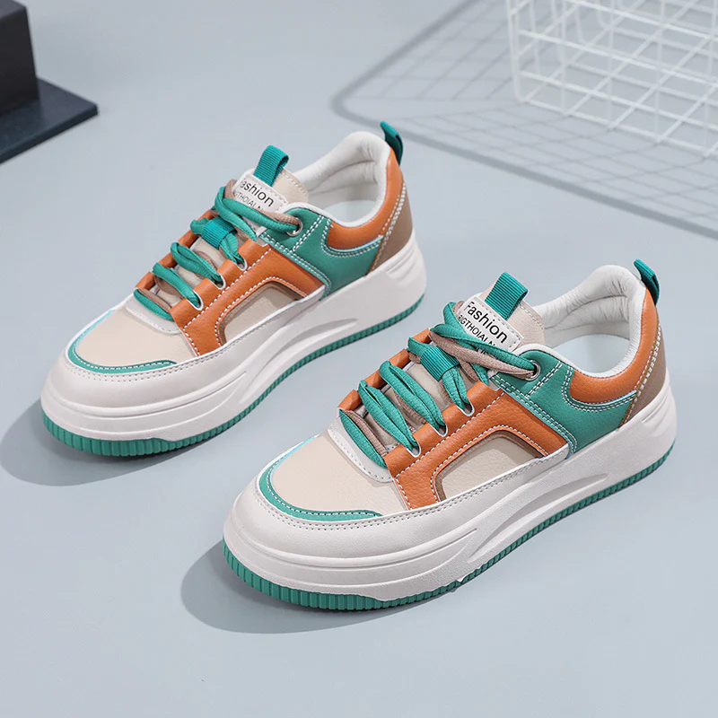 Damen modische Sneakers mit gepolstertem Innenfutter und robustem Sohlenprofil Heidi Mode - Image 6