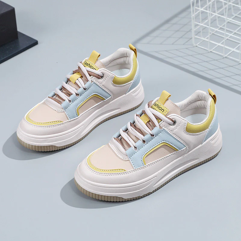 Damen modische Sneakers mit gepolstertem Innenfutter und robustem Sohlenprofil Heidi Mode - Image 7