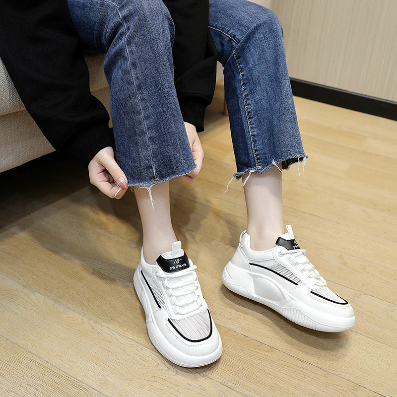 Damen modische Sneakers mit gepolsterter Laufsohle und atmungsaktivem Obermaterial Heidi Mode - Image 3
